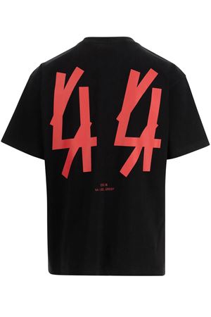 Black cotton T-shirt 44 LABEL GROUP | B0030556FA582P575